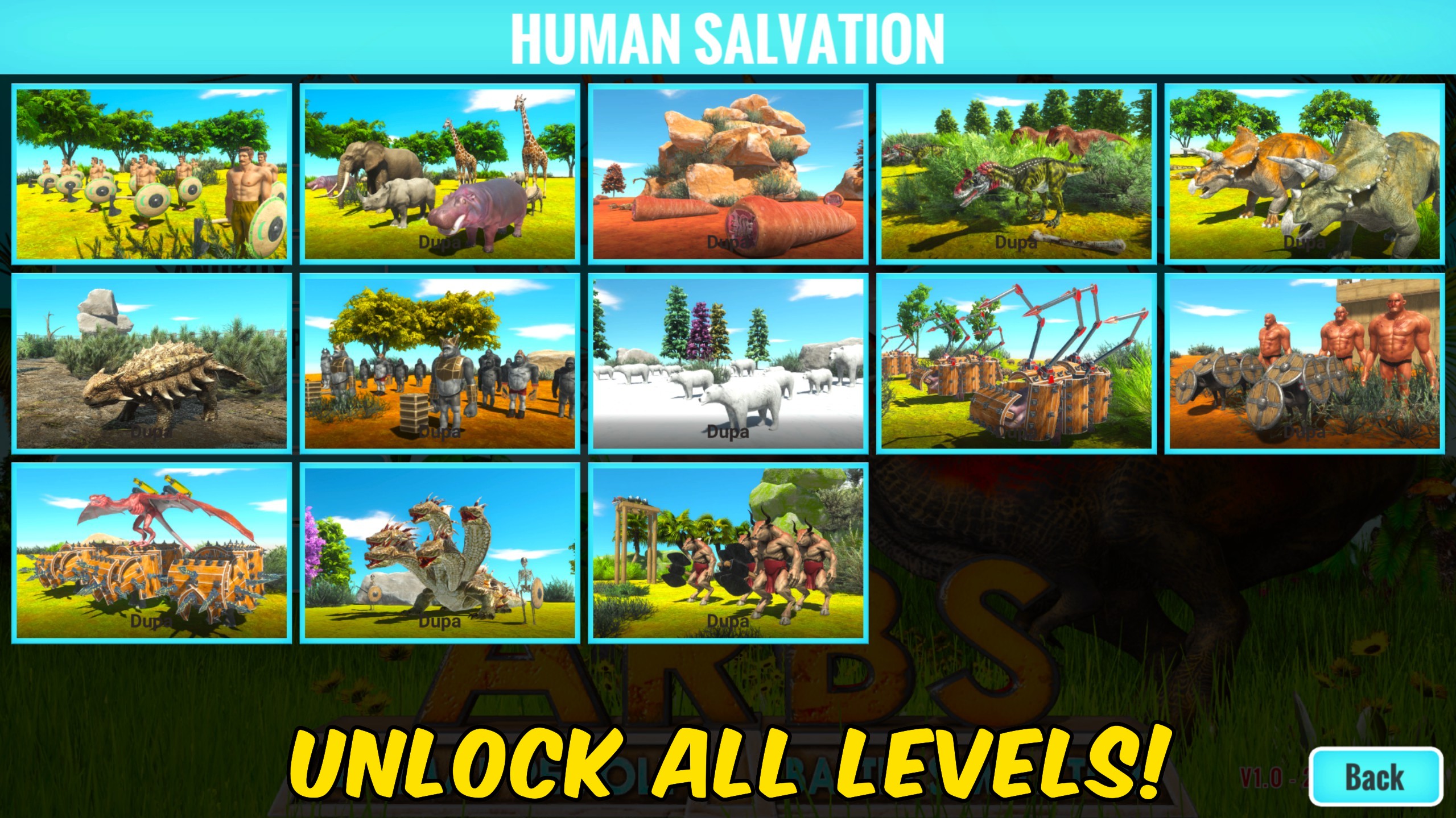 Animal Revolt Battle Simulator — Unlock All Maps (screenshot 2)